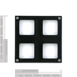 Button Pad 2x2 Top Bezel 9 Button Pad 2x2 Top Bezel -Electronic Components Store 08746 02 L