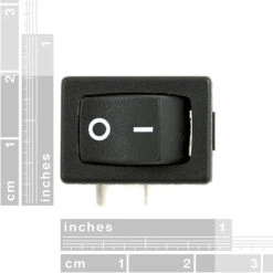 Rocker Switch - SPST (right-angle) -Electronic Components Store 08837 01 L