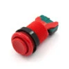 Concave Button - Red -Electronic Components Store 09336 1