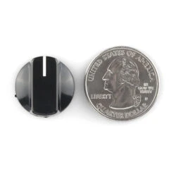 Black Knob - 15x19mm -Electronic Components Store 09998 04