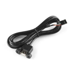 Panel Mount USB To 4-pin Female Header Cable - 6'