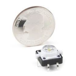 LED Tactile Button- White -Electronic Components Store 10439 LED Tactile Button White 02