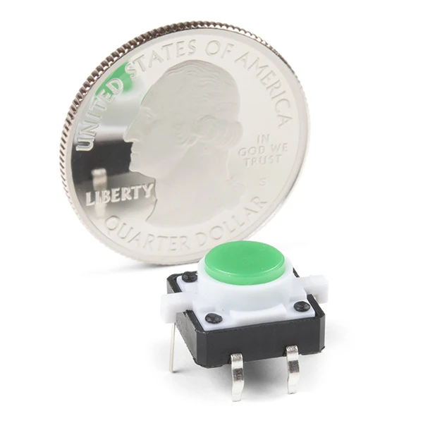 LED Tactile Button - Green 4 LED Tactile Button - Green - Image 2