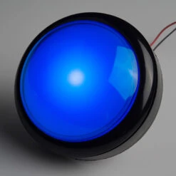 Big Dome Pushbutton - Blue -Electronic Components Store 11274 Big Dome Pushbutton Blue Demo