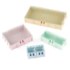 Modular Plastic Storage Box - Medium (4 Pack) -Electronic Components Store 11527 05