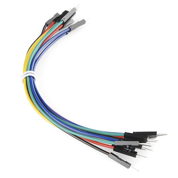 Jumper Wires Premium 6" M/M - 20 AWG (10 Pack) 3 Jumper Wires Premium 6" M/M - 20 AWG (10 Pack)