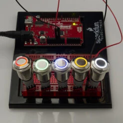 Metal Pushbutton - Momentary (16mm, White) -Electronic Components Store 11966 11975 4