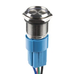 Metal Pushbutton - Latching (16mm, White) -Electronic Components Store 11975 Metal Pushbutton Latching 16mm White 03