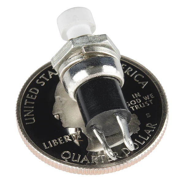 Momentary Button - Panel Mount (White) 4 Momentary Button - Panel Mount (White) - Image 2