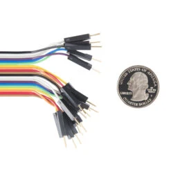 Jumper Wires - Connected 6" (M/M, 20 Pack) -Electronic Components Store 12795 02