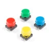 Multicolored Tactile Buttons - 4-Pack -Electronic Components Store 15326 Simon Buttons 4pk red green blue yellow 02