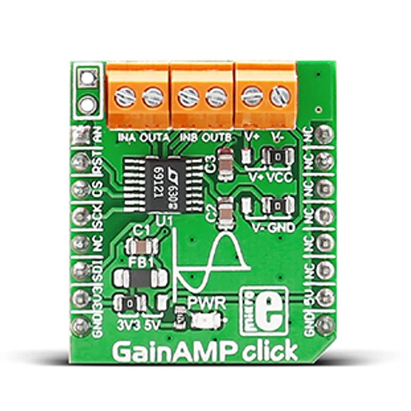 MIKROE GainAMP Click 4 MIKROE GainAMP Click - Image 2