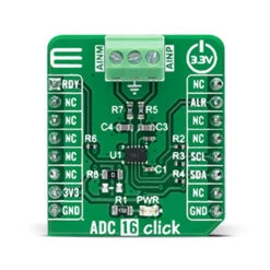 MIKROE ADC 16 Click -Electronic Components Store 20512 MIKROE ADC 16 02